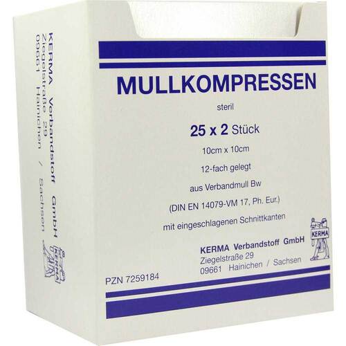 Mullkompressen 10x10 cm steril 12-fach BW - 1