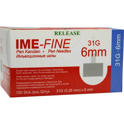 Ime Fine Universal 31G / 6mm Pen Kan&uuml;len - 1
