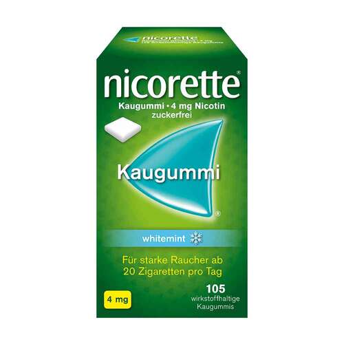 nicorette® Kaugummi whitemint, 4 mg Nikotin - 1