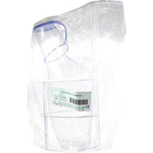 Urinflasche Set f&uuml;r M&auml;nn.mit Flasche und Halter - 1