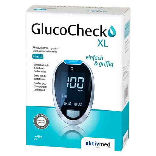 Gluco Check XL Blutzuckermess Set mg / dl - 1