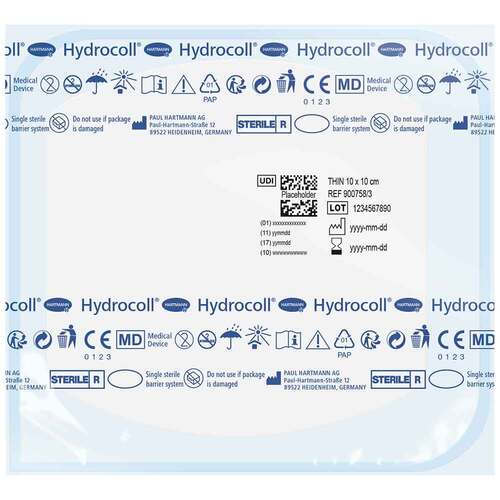 Hydrocoll thin Wundverband 10x10 cm - 3