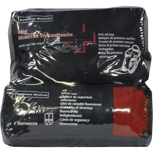 Verbandtasche Motorrad Mini D13167 + Warnweste - 1