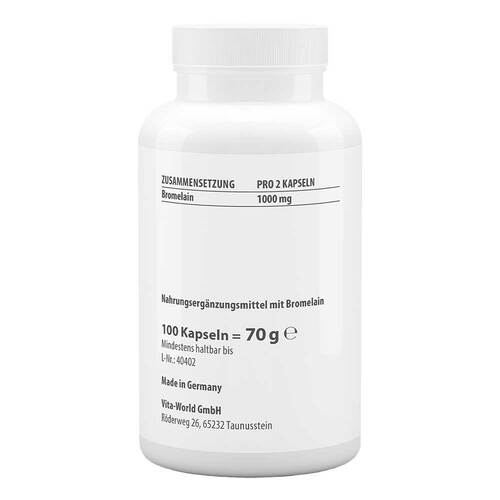 Bromelain 500 mg Kapseln Vita World - 2