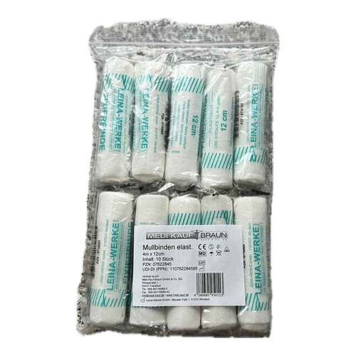 Mullbinden 4mx12cm elastisch - 1