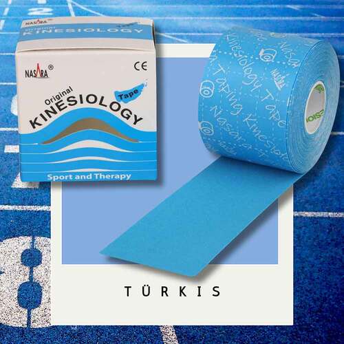 Kinesiologie Tape 5 cm x 5 m blau - 2
