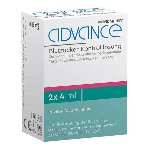 Advance Monometer Blutzucker Kontrolllösung Gdh 2 St