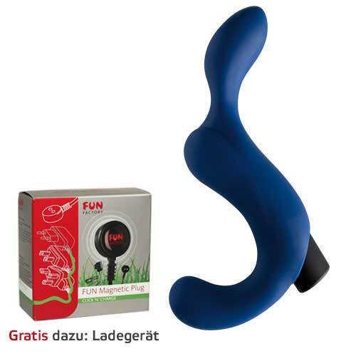 Vibrator Duke dark blue plus Ladeger&auml;t - 1