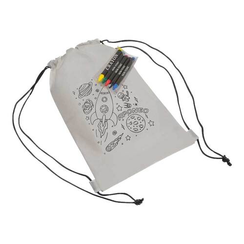Kordeltasche inkl. Wachsmalstiften - 1