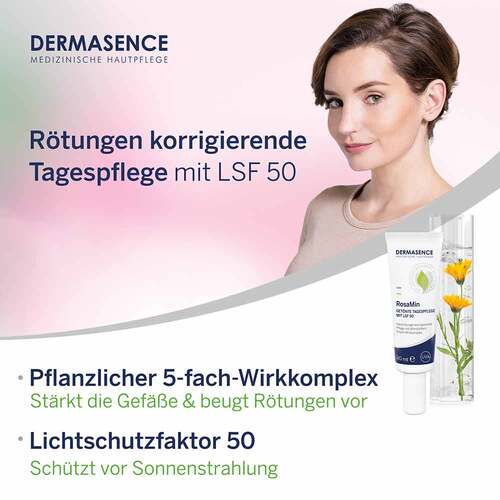 Dermasence Rosamin getönte Tagespflege LSF 50 Creme - 3