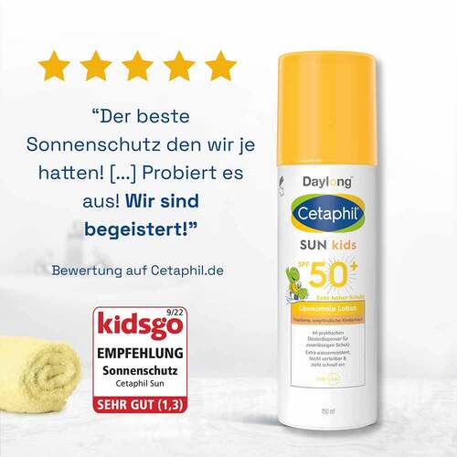 Cetaphil Sun Kids liposomale Lotion SPF 50 + Sonne - 5