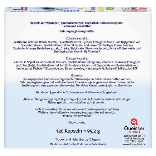 Doppelherz system Augen Sehkraft + Schutz Kapseln - 4