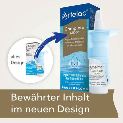 Artelac® Complete MDO® Augentropfen für trockene o. tränende Augen  - 2