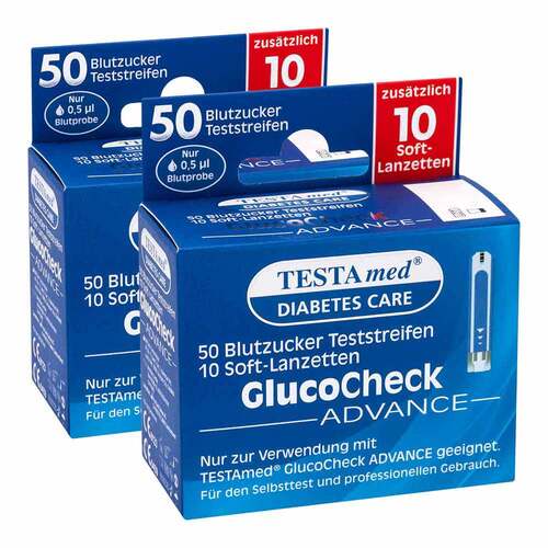 TESTAmed® Glucocheck Advance Teststreifen mit 10 S - 1