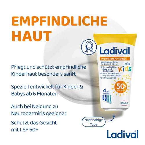 Ladival empfindliche Kinderhaut Creme LSF 50 +  - 4