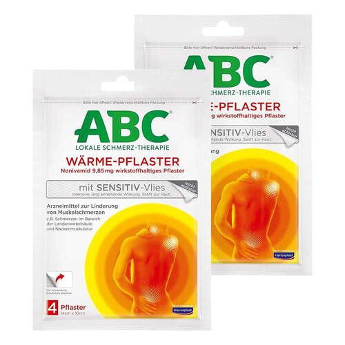ABC W&auml;rme-Pflaster sensitive-Vlies Hansaplast med - 1