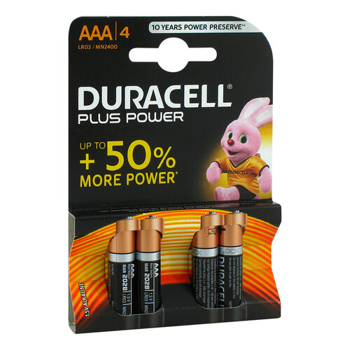 Batterien Micro LR 03 AAA MN2400 Duracell Plus - 1
