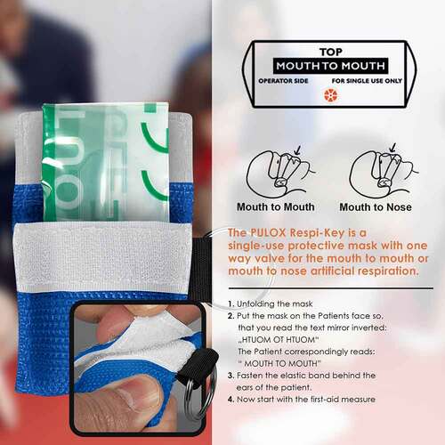 Pulox Respi-Key Beatmungsbeutel Anh&auml;nger blau - 3