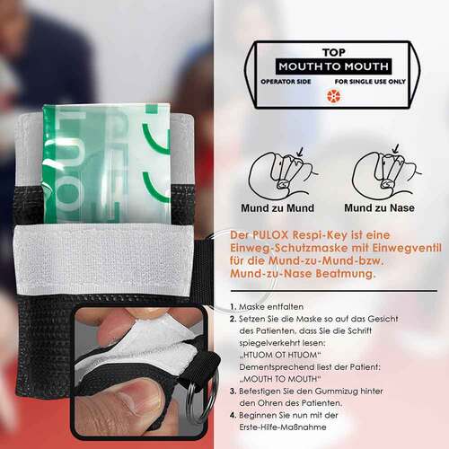Pulox Respi-Key Beatmungsbeutel Anh&auml;nger schwarz - 2
