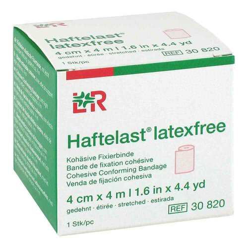 Haftelast Fixierbinde koh&auml;s.latexfrei 4 cm x 4 m creme - 1