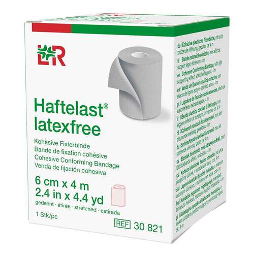 Haftelast Fixierbinde koh&auml;s.latexfrei 6 cm x 4 m creme - 2