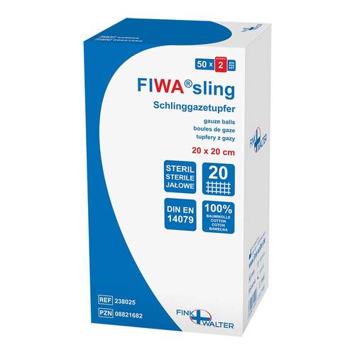 Schlinggazetupfer 20x20cm st - 1