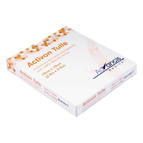 Activon Tulle Honig Wundauflage 10x10 cm - 1