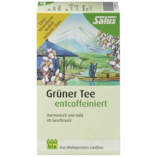 Gr&uuml;ner Tee entcoffeiniert bio Salus Filterbeutel - 1