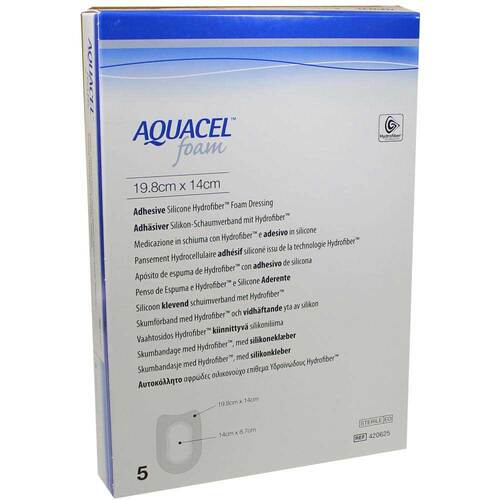 Aquacel Foam adh&auml;siv Ferse 14x19,8 cm Verband - 1