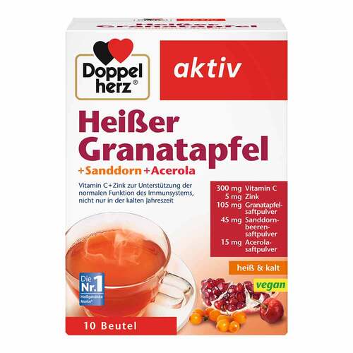 Doppelherz Hei&szlig;er Granatapfel+Sanddorn+Acerola Granulat - 1