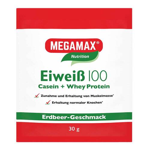 Eiweiss 100 Erdbeer Megamax Pulver - 1