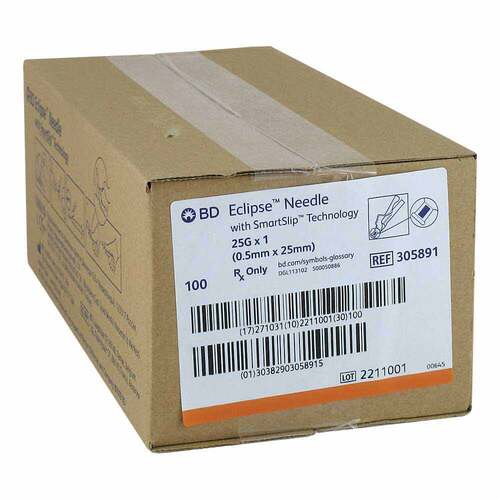 BD Eclipse Sicherheitsinjektion Kan&uuml;le 25G 1 - 1