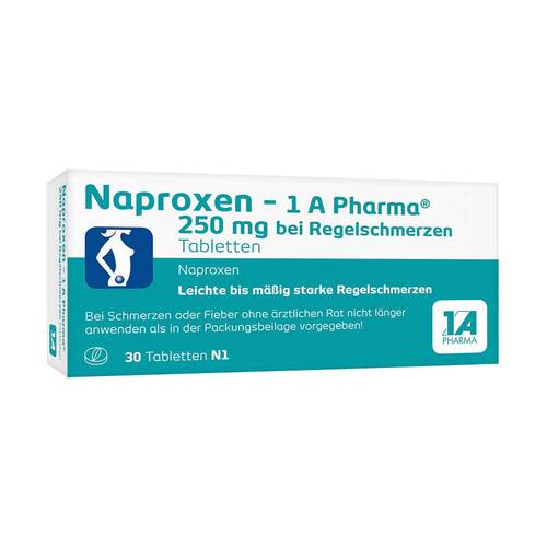 Naproxen - 1 A Pharma® 250 mg bei Regelschmerzen - 1