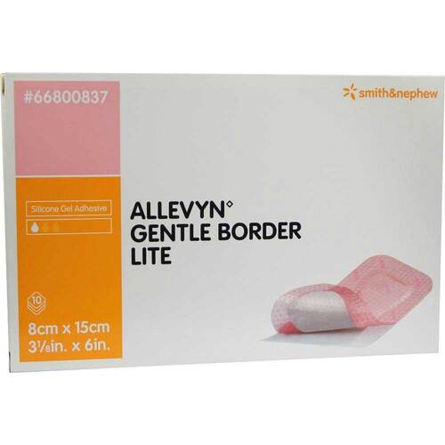 Allevyn Gentle Border Lite 8x15 cm Schaumverband - 1