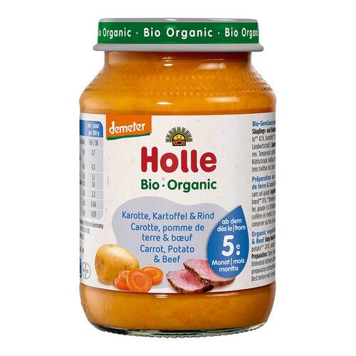 Holle Karotten Kartoffel und Rind - 1