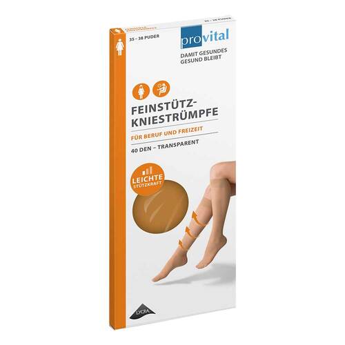 Provital 40 den St&uuml;tzkniestr&uuml;mpfe Gr&ouml;&szlig;e 39 - 42 puder - 1
