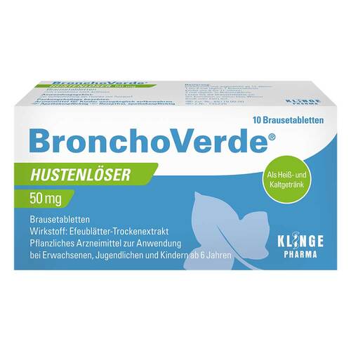 BronchoVerde® Hustenl&ouml;ser 50 mg Brausetabletten - 1