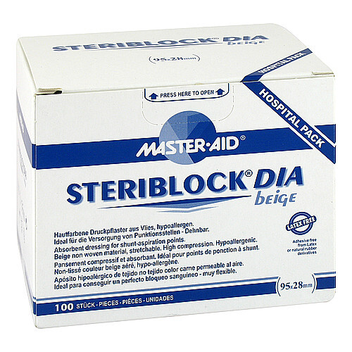 Steriblock Dia beige 95x28mm Druckpflaster - 1