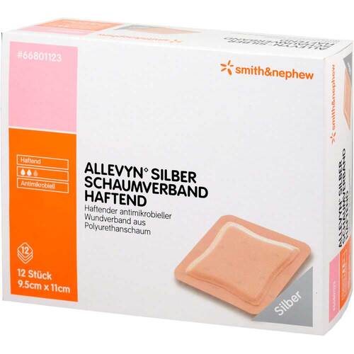 Allevyn Silber Schaumverband 9,5x11 cm haftend - 1