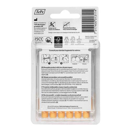 Tepe Interdentalb&uuml;rste x-weich 0,45mm - 2