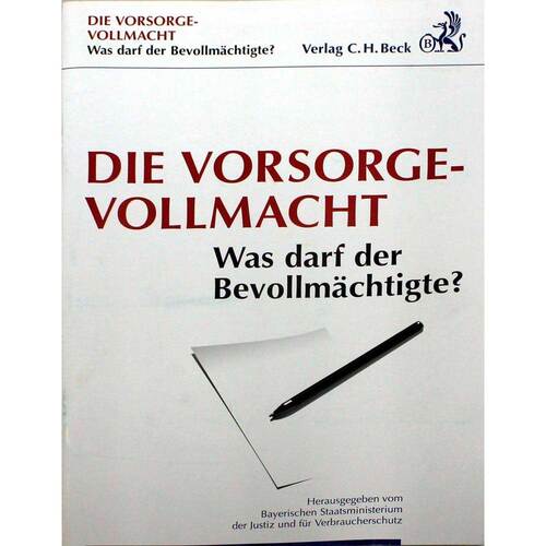 Verlag C.H.Beck Brosch&uuml;re Vorsorgevollmacht - 1