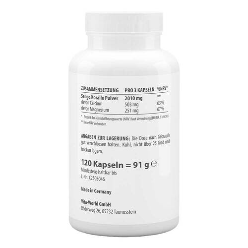 Sango Coralle 500 mg Kapseln - 2