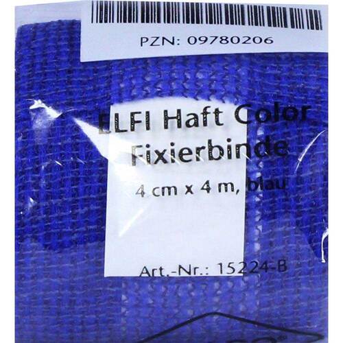 Dracoelfi haft color Fixierbinde 4mx4cm blau - 1