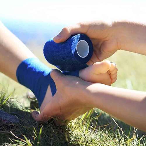 Dracoelfi haft color Fixierbinde 4mx6cm blau - 2