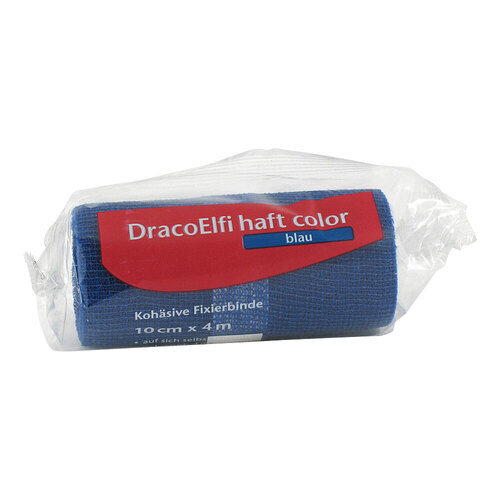 Dracoelfi haft color Fixierbinde 4mx10cm blau - 1