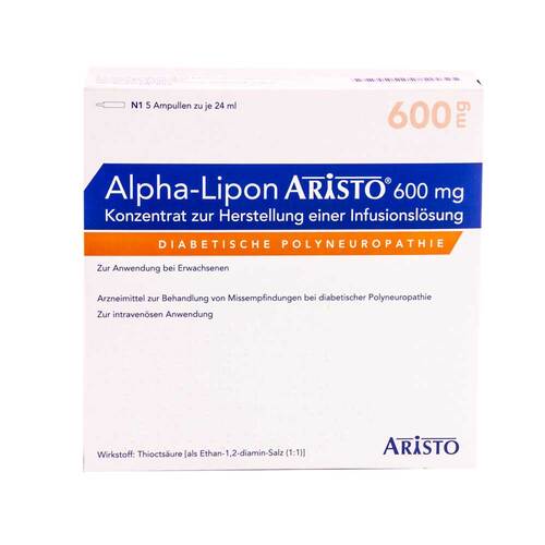 Alpha Lipon Aristo 600 mg Konzentrat zur Herstellung einer Infusionsl&ouml;sung - 1