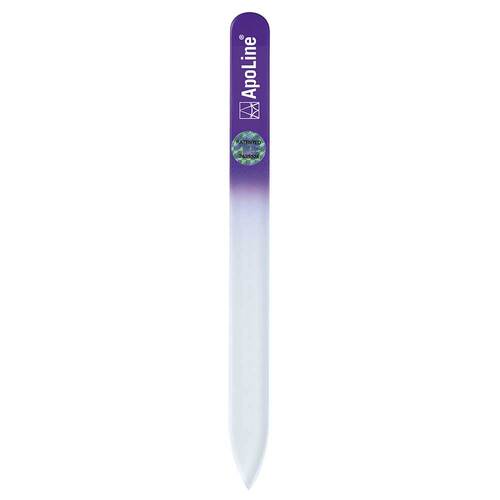 Apoline Nagelfeile Glas 9 cm lila - 1