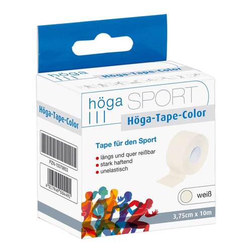 H&ouml;ga Tape Color 3,75 cm x 10 m wei&szlig; - 1