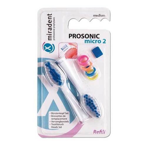 Miradent Prosonic micro 2 Refill B&uuml;rstenkopfset - 1