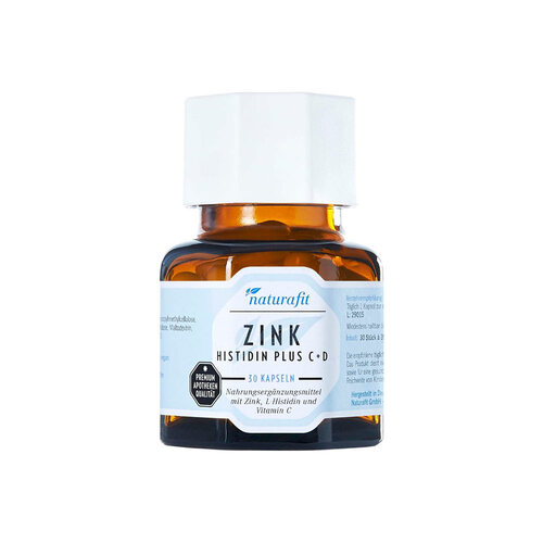 Naturafit Zink Histidin plus C + D Kapseln - 1